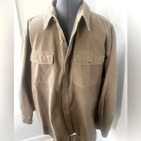 Guide Series Gender Mountain Men’s Sz L Workwear Heavy Flannel Button Down EUC - Picture 2 of 15